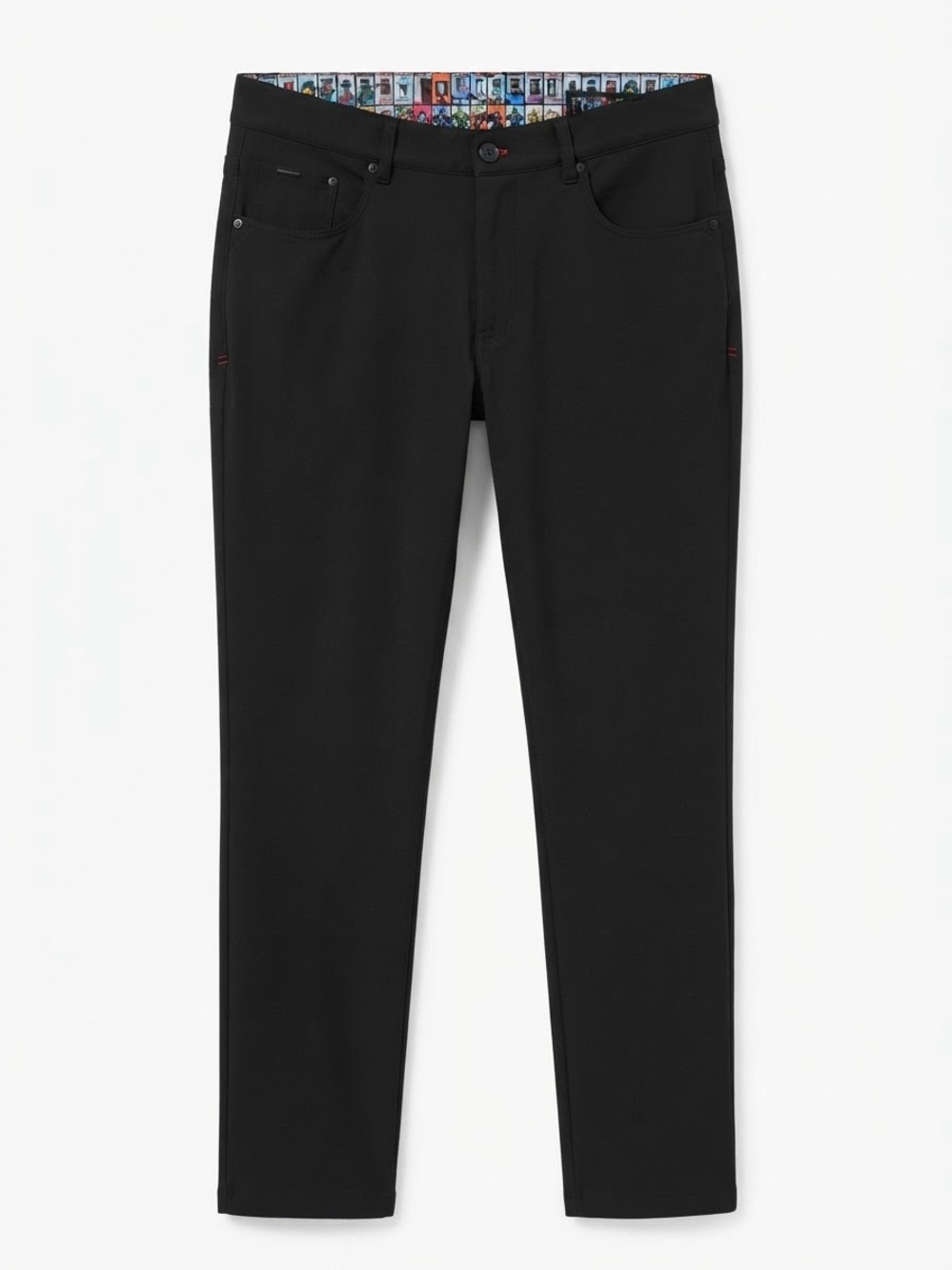 Au Noir Men's Black Luxury Stretch Performance Pants / Chinos Size 34